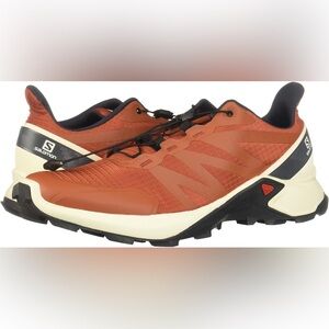 SALOMON Men's Supercross Running Shoes, Orange burnt brick